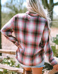 Plaid Flap Pocket Button-Up Shacket