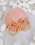 Classy Lady Pearl Hoop Earrings