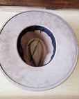 Hand-Painted Leopard Boho Western Cowgirl Hat & Band Turq Brown 987c