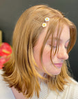 Floral Dream Yarn Flower Bobby Pins – Set of 6