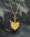 Clip Hanging Initial Heart Necklace