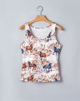 Western Horse Scoop Neck Tank Top