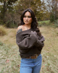 Emory Park Inez Off-Shoulder Ribbed Sweater