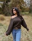 Emory Park Inez Off-Shoulder Ribbed Sweater