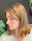 Floral Dream Yarn Flower Bobby Pins – Set of 6