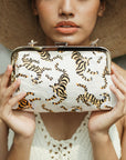 Sumatran Tiger Clutch, in Ivory White - My Pampered Life Seattle
