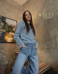 Artemis Vintage |Eco Friendly Fabric High Rise Slim Palazzo Jeans - My Pampered Life Seattle