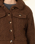 HYFVE Play It Right Teddy Button-down Jacket - Online Only
