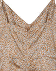 Lilou Short Sleeve Leopard Print Shirred Dress