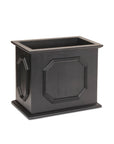 Wooden Box Planter (Set of 3); Black