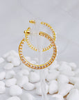 Classy Lady Pearl Hoop Earrings