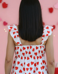 Miss Sparkling |All Over Heart Bow Top