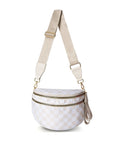 Frankie Oversize Double Zip Print Crescent Sling