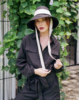 AMELIA Recycled Travel Jumpsuit in Black