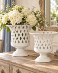 Park Hill Woven Metal Classic Urns, Set of 2