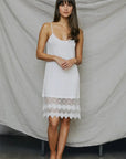 Lace Hem Layering Slip Dress
