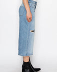 Artemis Vintage Ultra High Rise Relaxed Wide Leg Jort Jeans