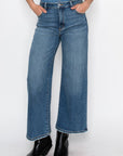 Artemis Vintage Ultra High Rise Crop Wide Leg Jeans