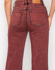Artemis Vintage Maya Plus-Size High-Rise Flare Jeans – Burgundy