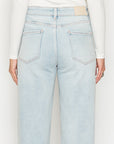Artemis Vintage Tummy Control High Rise Modal Straight Jeans in Light Wash