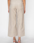 Artemis Vintage High Rise Cropped Palazzo Jeans