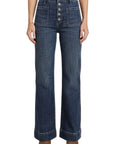 Holly High Rise Patch Pocket Flare Jeans | Dark Wash