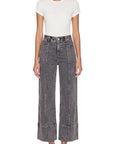Artemis Vintage High Rise Tummy Control Grey Palazzo Jeans