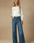 Artemis Vintage Relaxed High Rise Palazzo Jeans
