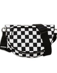 Olivia Nylon Check Foldover Crossbody