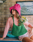 BLOOM Crochet Hat In Hot Pink
