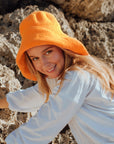 BLOOM Crochet Sun Hat In Tangerine Orange - My Pampered Life Seattle