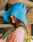 BLOOM Crochet Hat in Mosaic Blue - My Pampered Life Seattle