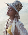 Borneo Fisherman Bucket Straw Hat, in Black - My Pampered Life Seattle