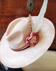 CUSTOM Hand-Painted Cowgirl Western Boho Hat A121
