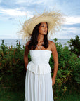 CATALINA Frayed Straw Hat In Nude - My Pampered Life Seattle