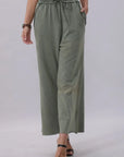 Acid Wash Wide Leg Sweatpants