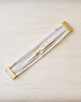 **White & Gold Magnetic Cuff 811L