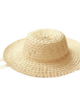 CELESTE Woven Straw Hat In Natural Beige - My Pampered Life Seattle