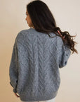 Soft Cable Knit Pullover Sweater – Cozy Relaxed Fit