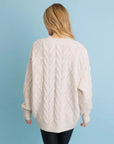 Soft Cable Knit Pullover Sweater – Cozy Relaxed Fit