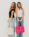 Cadence Canvas and Vegan Leather Tote