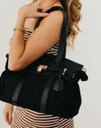 Cadence Canvas and Vegan Leather Tote