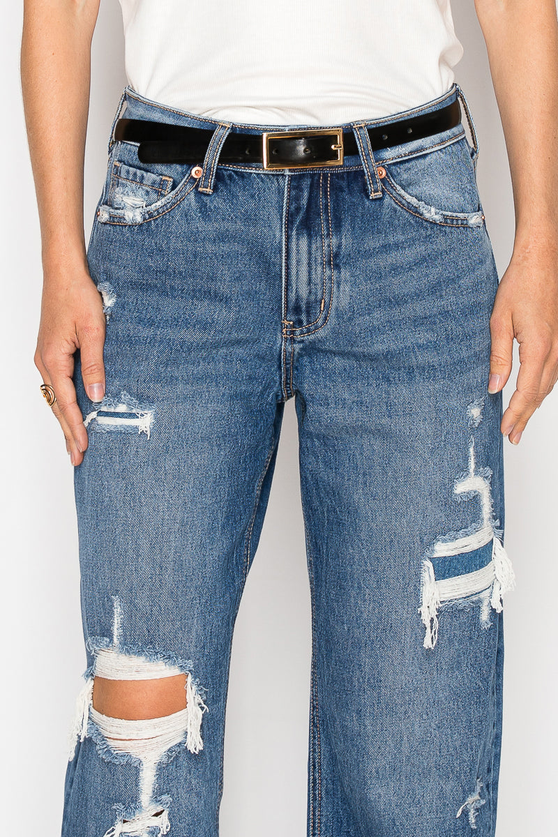 Artemis Vintage|*Hybrid* High Rise Straight Leg