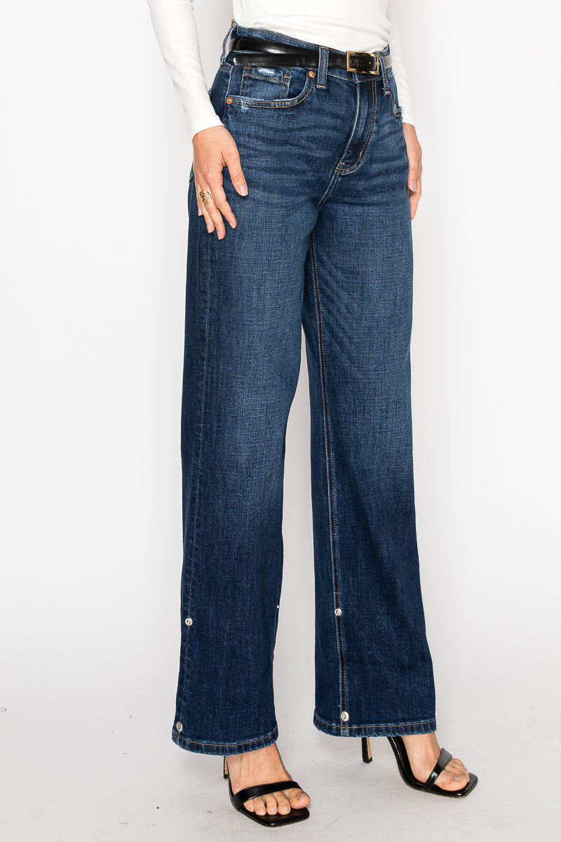 Artemis Vintage | Relaxed High Rise Ankle Straight Jeans