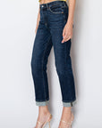 Artemis Vintage | Zephyra Tummy Control High Rise Stretch Straight w/ Single Cuff - My Pampered Life Seattle
