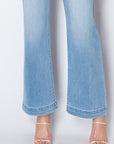 Artemis Vintage |ECO Friendly Front Pocket Detail High Rise Flare Jeans - My Pampered Life Seattle