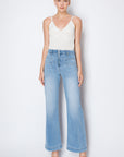 Artemis Vintage |ECO Friendly Front Pocket Detail High Rise Flare Jeans - My Pampered Life Seattle