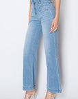 Artemis Vintage |ECO Friendly Front Pocket Detail High Rise Flare Jeans - My Pampered Life Seattle