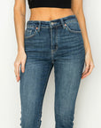 Artemis Vintage | Gabriela High Rise Cross Hatch Fabric Skinny Jeans - My Pampered Life Seattle