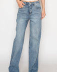 Artemis Vintage |BLUE Slim Ultra High Rise 90's Straight Jeans - My Pampered Life Seattle